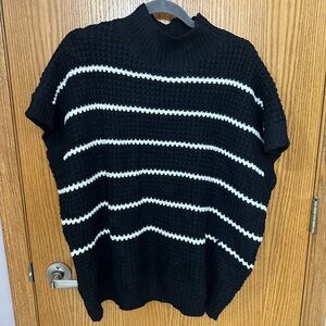 Black and White Striped Sweater